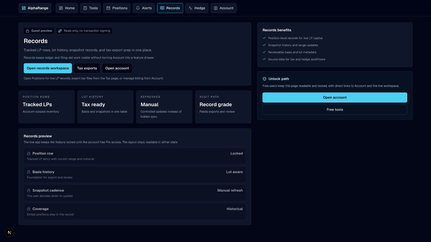 Web ledger
